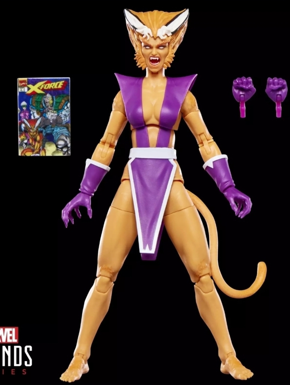 Marvel Legends Series Feral, X-Force, 1/12 scale 6 inch action figure